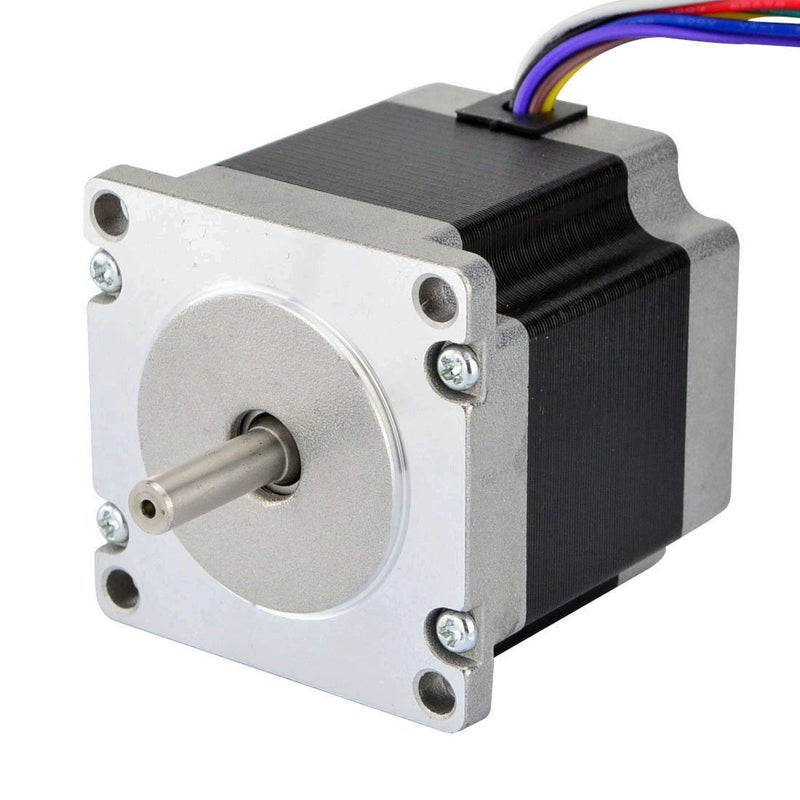 STEPPERONLINE Dual Shaft Nema 23 CNC Stepper Motor 1.26Nm(179oz.in) 8 Wires CNC Mill Router - Image 1